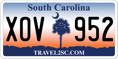 SC license plate XOV952