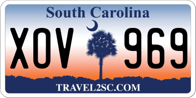 SC license plate XOV969
