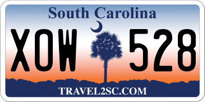 SC license plate XOW528