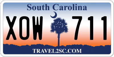 SC license plate XOW711