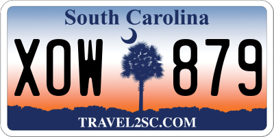 SC license plate XOW879