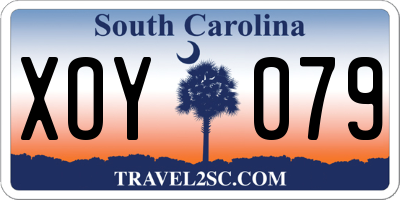 SC license plate XOY079