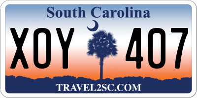 SC license plate XOY407