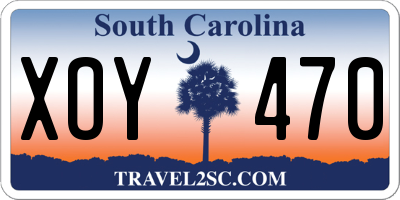 SC license plate XOY470