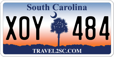 SC license plate XOY484