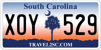 SC license plate XOY529