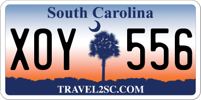 SC license plate XOY556