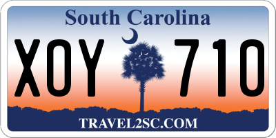 SC license plate XOY710