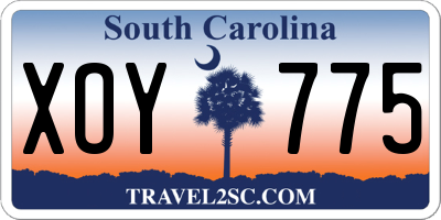 SC license plate XOY775