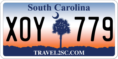 SC license plate XOY779