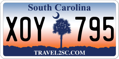 SC license plate XOY795