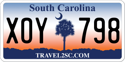 SC license plate XOY798