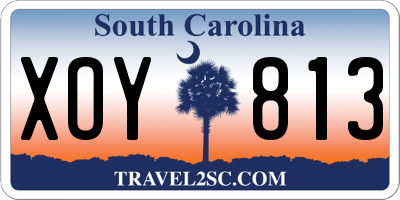 SC license plate XOY813