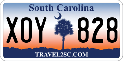 SC license plate XOY828