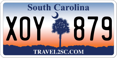 SC license plate XOY879
