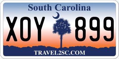 SC license plate XOY899