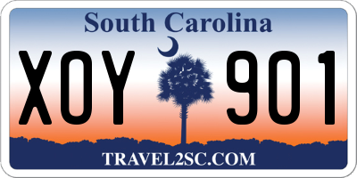 SC license plate XOY901