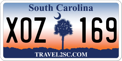 SC license plate XOZ169