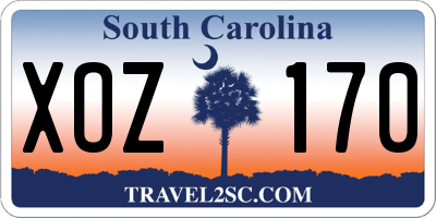 SC license plate XOZ170