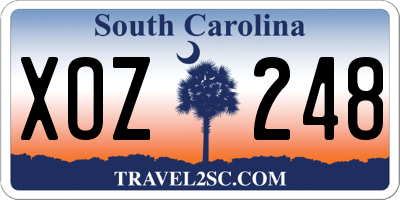 SC license plate XOZ248