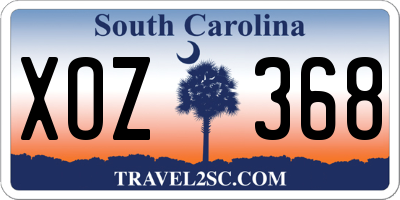 SC license plate XOZ368