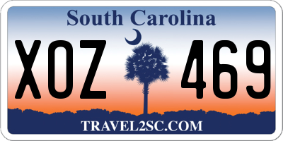 SC license plate XOZ469