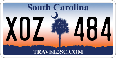 SC license plate XOZ484