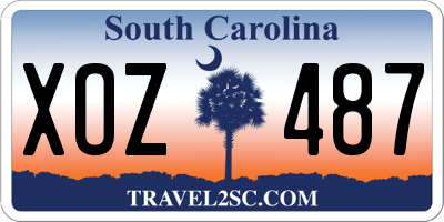 SC license plate XOZ487