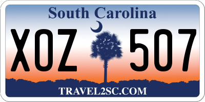 SC license plate XOZ507