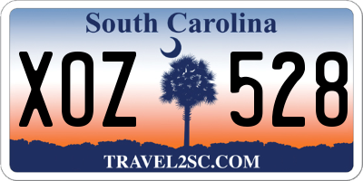 SC license plate XOZ528
