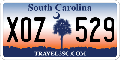 SC license plate XOZ529