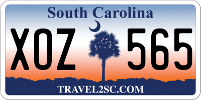 SC license plate XOZ565