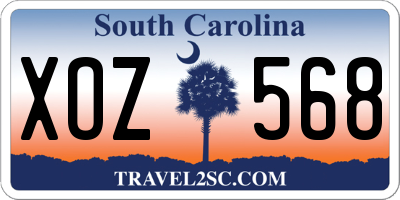 SC license plate XOZ568