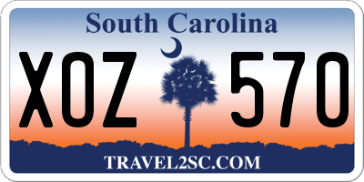 SC license plate XOZ570