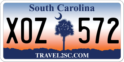 SC license plate XOZ572