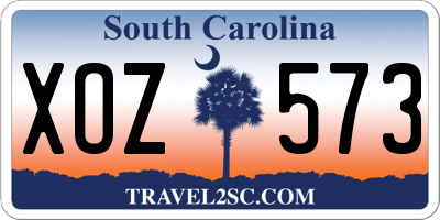 SC license plate XOZ573