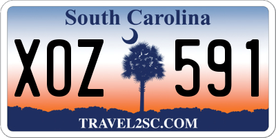 SC license plate XOZ591