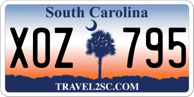 SC license plate XOZ795