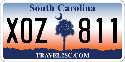 SC license plate XOZ811