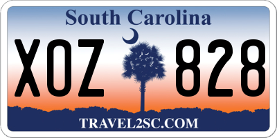 SC license plate XOZ828