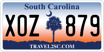 SC license plate XOZ879