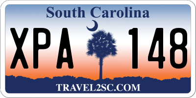 SC license plate XPA148