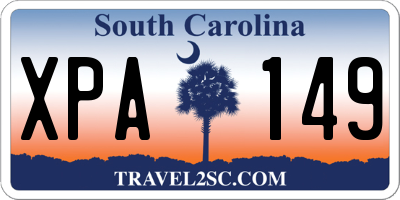 SC license plate XPA149