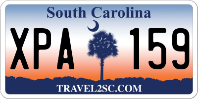 SC license plate XPA159