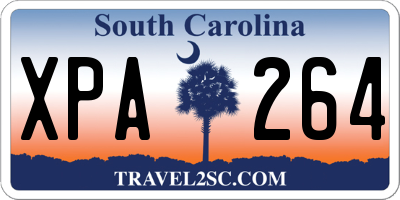 SC license plate XPA264