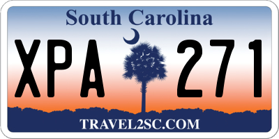 SC license plate XPA271
