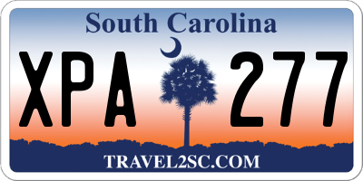 SC license plate XPA277