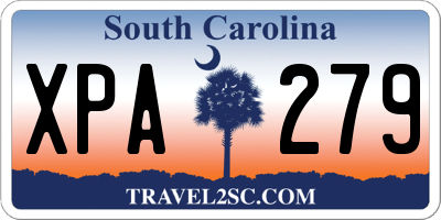 SC license plate XPA279