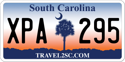 SC license plate XPA295