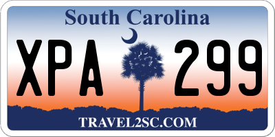 SC license plate XPA299